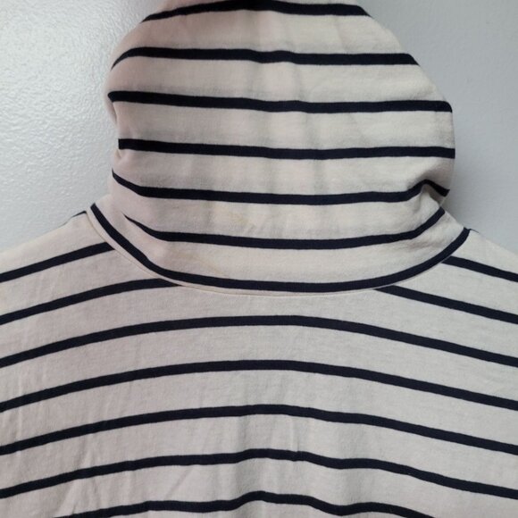 J Crew Turtle Neck Shirt Long Sleeve Striped Womens Small - Picture 4 of 7